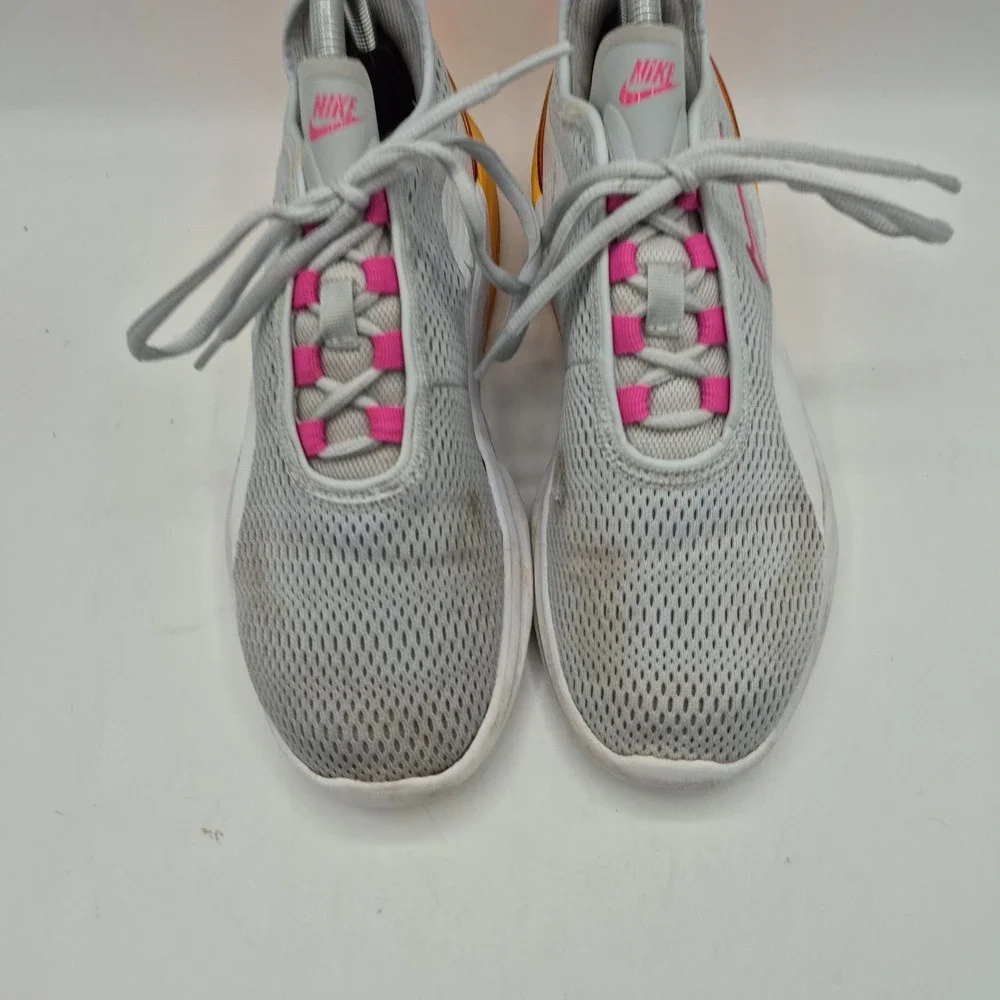 Nike Air Max Shoes Womens Size 8.5 Gray Pink Mesh Running Sneakers CJ9996-001